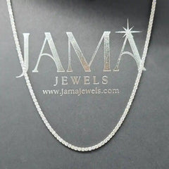 10.10 CT Round Cut Lab Diamond Tennis Necklace (Ready for Delivery) Jama Jewels