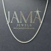 12 CT Round Cut Lab Diamond Tennis Necklace (Ready for Delivery) Jama Jewels