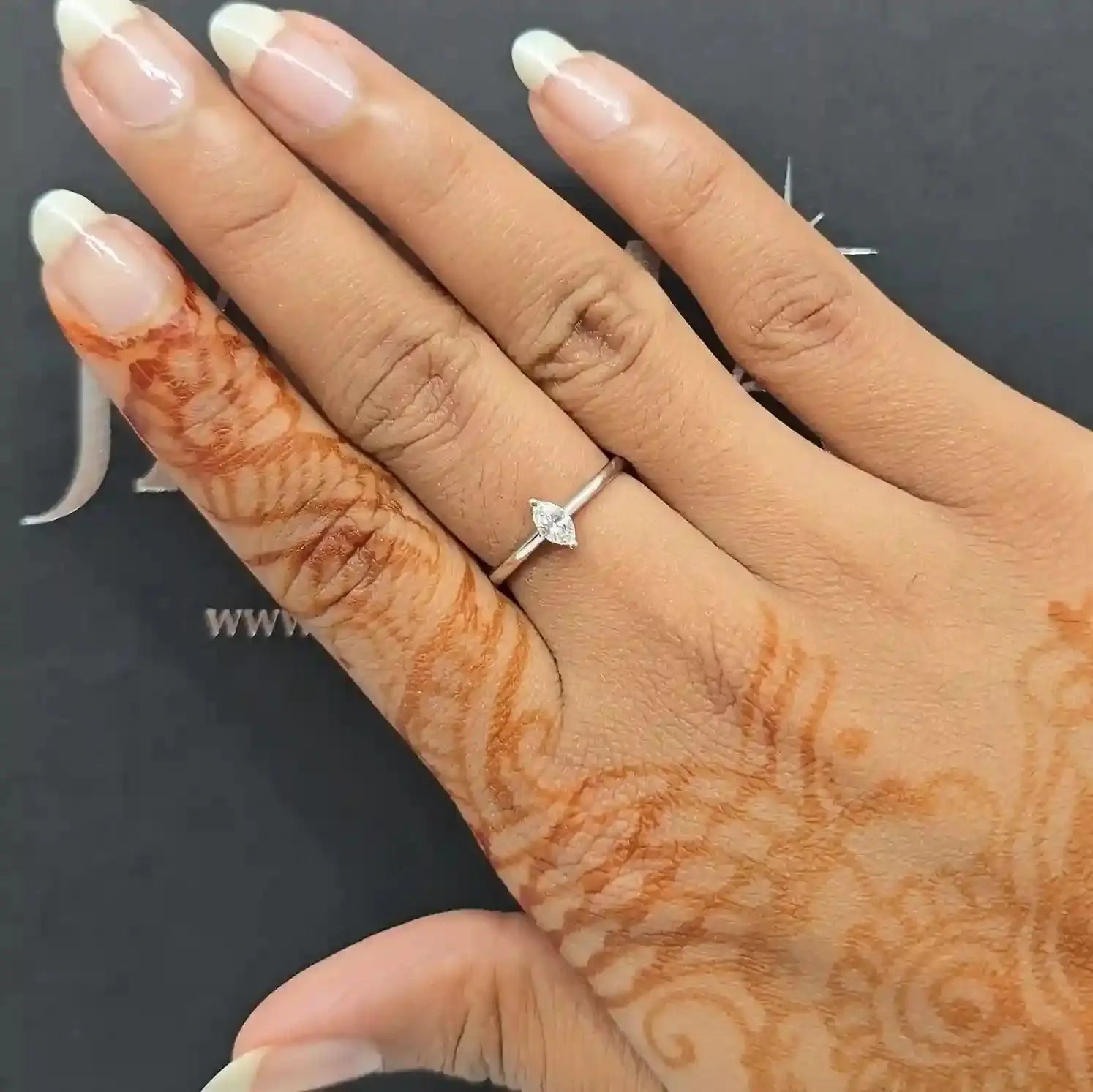 0.20 CT Marquise Cut Solitaire Lab Diamond Ring (Ready for Delivery) Jama Jewels