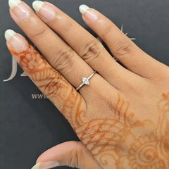 0.20 CT Marquise Cut Solitaire Lab Diamond Ring (Ready for Delivery) Jama Jewels