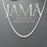 5.40 CT Graduated Diamond Tennis Necklace (Ready for Delivery)