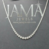 5.40 CT Graduated Diamond Tennis Necklace (Ready for Delivery) Jama Jewels