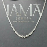 5.40 CT Graduated Diamond Tennis Necklace (Ready for Delivery) Jama Jewels