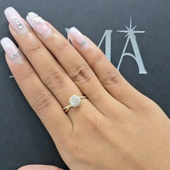 1.30 CT Lab Diamond Cushion Cut Infinity Ring (Ready for Delivery) Jama Jewels