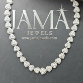 37.35 CT Heart Cut Diamond Necklace (Ready for Delivery) Jama Jewels