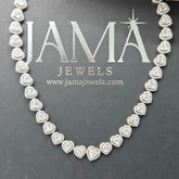 37.35 CT Heart Cut Diamond Necklace (Ready for Delivery) Jama Jewels