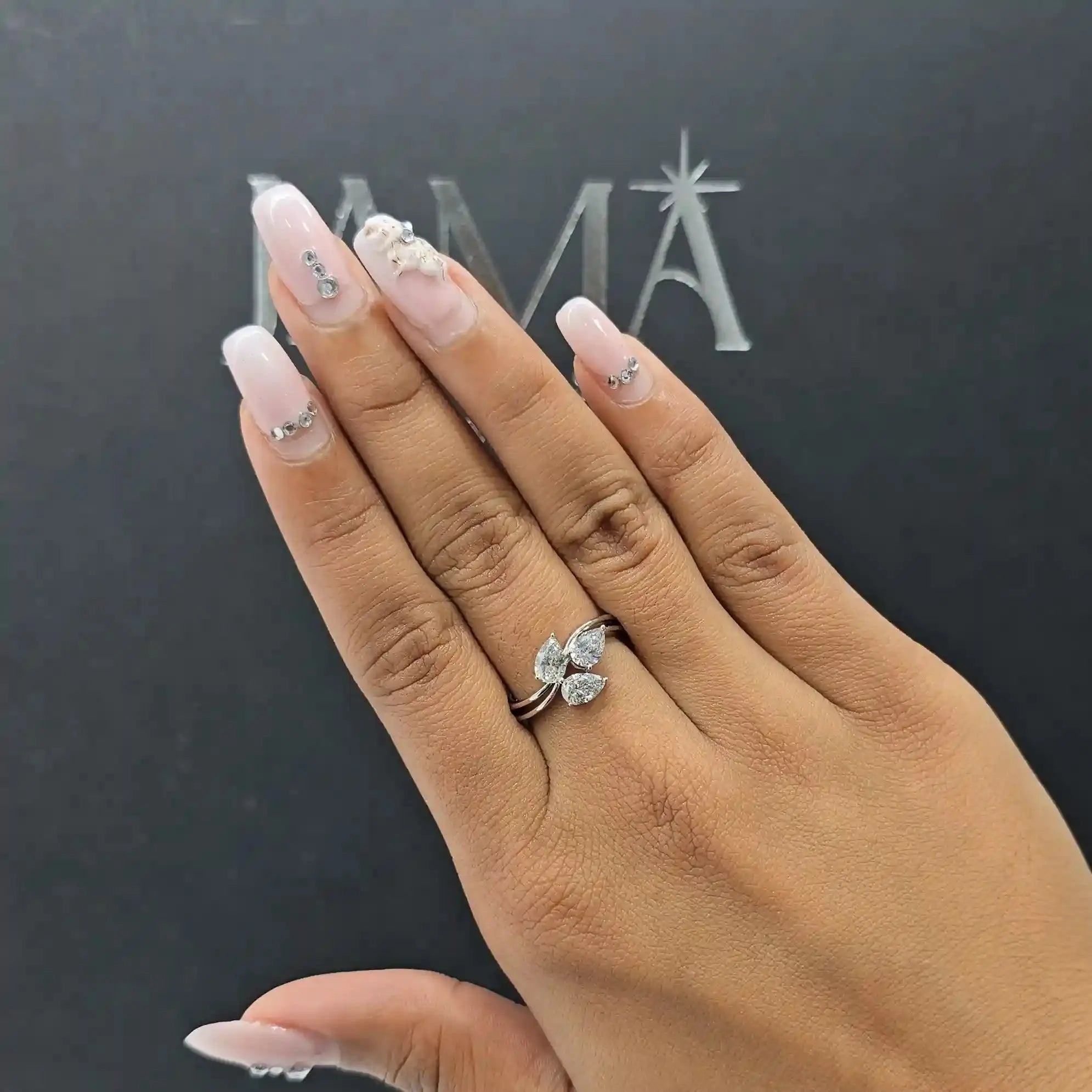 1.25 CT Pear Cut Diamond Ring (Ready for Delivery) Jama Jewels