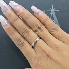 0.20 CT Lab Diamond Open Ring with Round Diamonds (Ready for Delivery) Jama Jewels