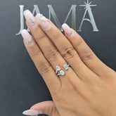 1.75 CT Multi Shape Diamond Open Cuff Ring (Ready for Delivery) Jama Jewels