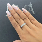 1.30 CT Muli Shape Half Eternity Lab Diamond Ring (Ready for Delivery) Jama Jewels