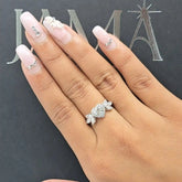 1.45 CT Multi Shape Halo Lab Diamond Ring (Ready for Delivery) Jama Jewels