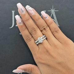 3.70 CT Oval Cut Lab Diamond Two Layer Ring (Ready for Delivery)