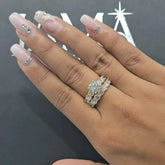 4.80 CT Round Cut Lab Diamond Stack Ring (Ready for Delivery) Jama Jewels