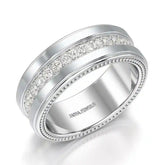 1.16 CT Round Cut Lab Diamond Men's Ring Jama Jewels