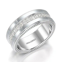 1.16 CT Round Cut Lab Diamond Men's Ring Jama Jewels