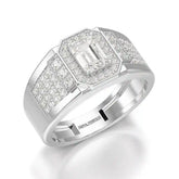 1.72 CT Round Shape Lab Diamond Men's Ring Jama Jewels