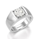 2 CT Round Cut Lab Diamond Men's Ring Jama Jewels