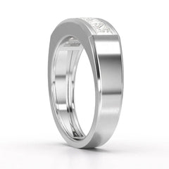 1.4 CT Princess Cut Lab Diamond Men's Ring Jama Jewels