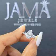 1.7 CT Lab Diamond Pear Cut Ring (Ready for Delivery) Jama Jewels