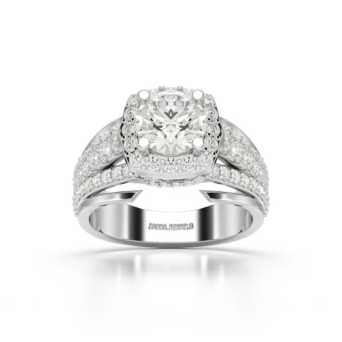 2.80 CT Layered Lab Diamond Ring Jama Jewels