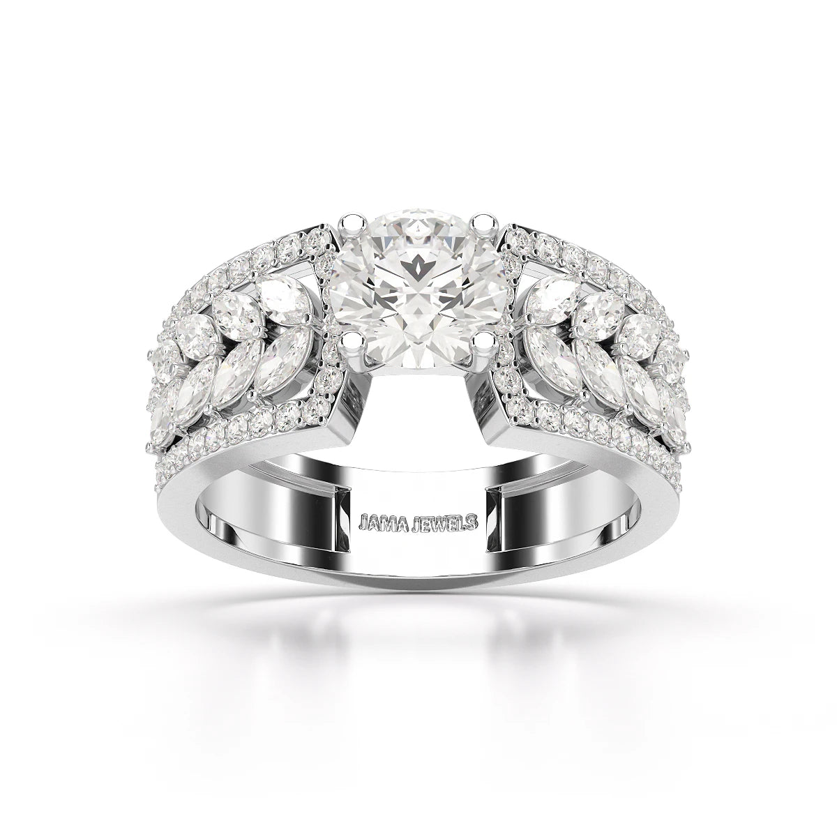 1.8 Classic Round Cut Lab Diamond Ring