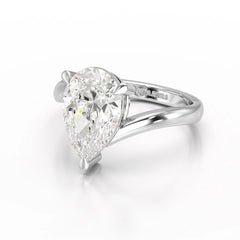 3 CT Pear Cut Solitaire Lab Diamond Ring Jama Jewels