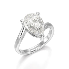 3 CT Pear Cut Solitaire Lab Diamond Ring Jama Jewels