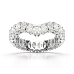 2.5 CT Oval Cut Eternity Lab Diamond Ring Jama Jewels