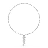33.14 CT Lab Diamond Heart Cut Marquise Necklace Jama Jewels