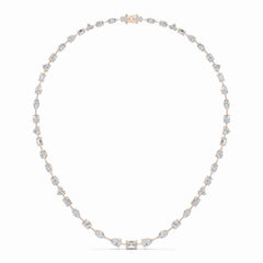 26.26 CT Lab Diamond Emerald Necklace Jama Jewels