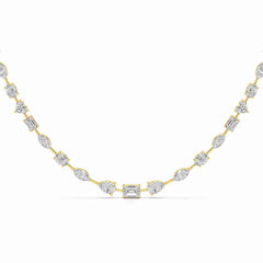26.26 CT Lab Diamond Emerald Necklace Jama Jewels
