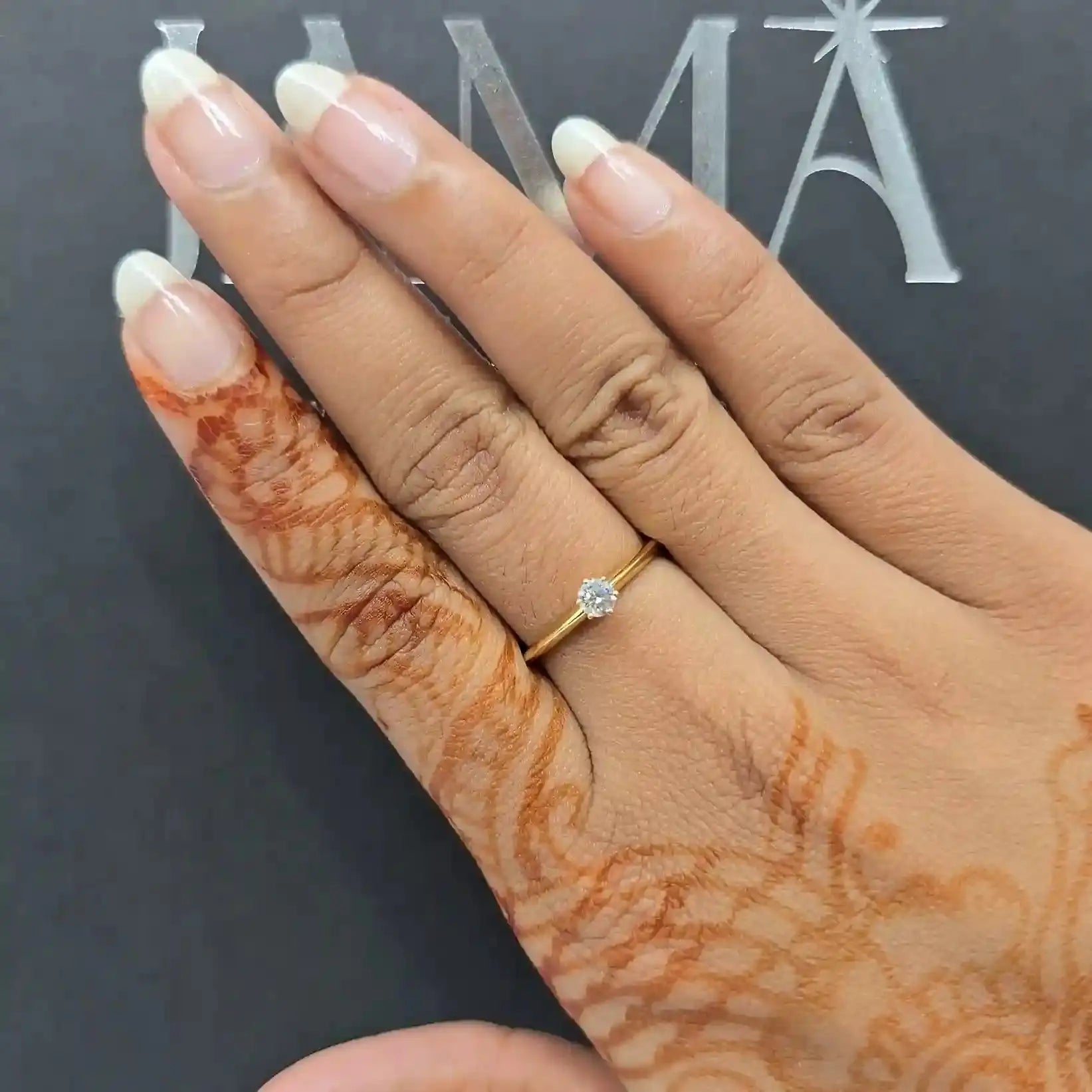 0.20 CT Round Solitaire Lab Diamond Ring (Ready for Delivery) Jama Jewels