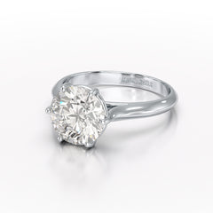 3 CT Solitaire Engagement Lab Grown Diamond Ring - Jama Jewels