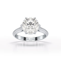 3 CT Solitaire Engagement Lab Grown Diamond Ring - Jama Jewels