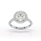 Halo Lab Grown Diamond 2.60 Carat Wedding Ring - Jama Jewels