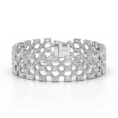 18.3 CT Multi Shape Lab Diamond Bracelet Jama Jewels