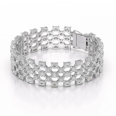 18.3 CT Multi Shape Lab Diamond Bracelet Jama Jewels