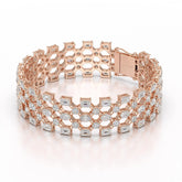 18.3 CT Multi Shape Lab Diamond Bracelet Jama Jewels