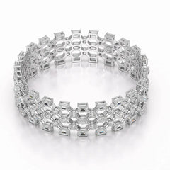 18.3 CT Multi Shape Lab Diamond Bracelet Jama Jewels