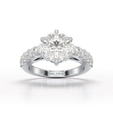 Lab Diamond 3.74 CT Round Cut Wedding Ring - Jama Jewels