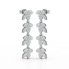 Marquise Cut 0.7 CT Lab Diamond Dangle Earring Jama Jewels