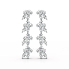 Marquise Cut 0.7 CT Lab Diamond Dangle Earring Jama Jewels