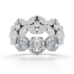 خاتم ألماس مقطوع على شكل ماركيز عيار 3.68 قيراط