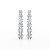3 CT Lab Diamond Bridal Drop Dangle Earrings - Jama Jewels
