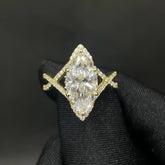 3.48 CT Marquise Cut Lab Diamond Ring (Ready for Delivery)