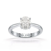 1 Ct Oval Cut Solitaire Lab Diamond Engagement Ring