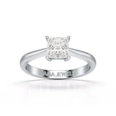 1 Ct Princess Cut Solitaire Lab Diamond Engagement Ring