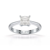 1 Ct Princess Cut Solitaire Lab Diamond Engagement Ring