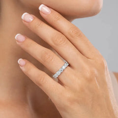 4.20 CT Round Cut Lab Diamond Full Eternity Ring