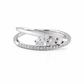 0.40 CT Marquise Bypass Diamond Ring